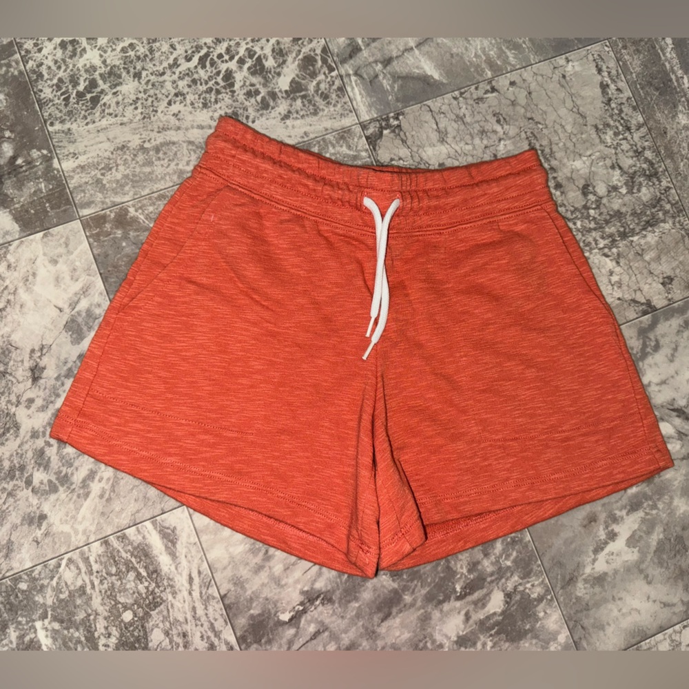 Old Navy Girls Orange Pull-On Shorts Size S 6/7 Drawstring